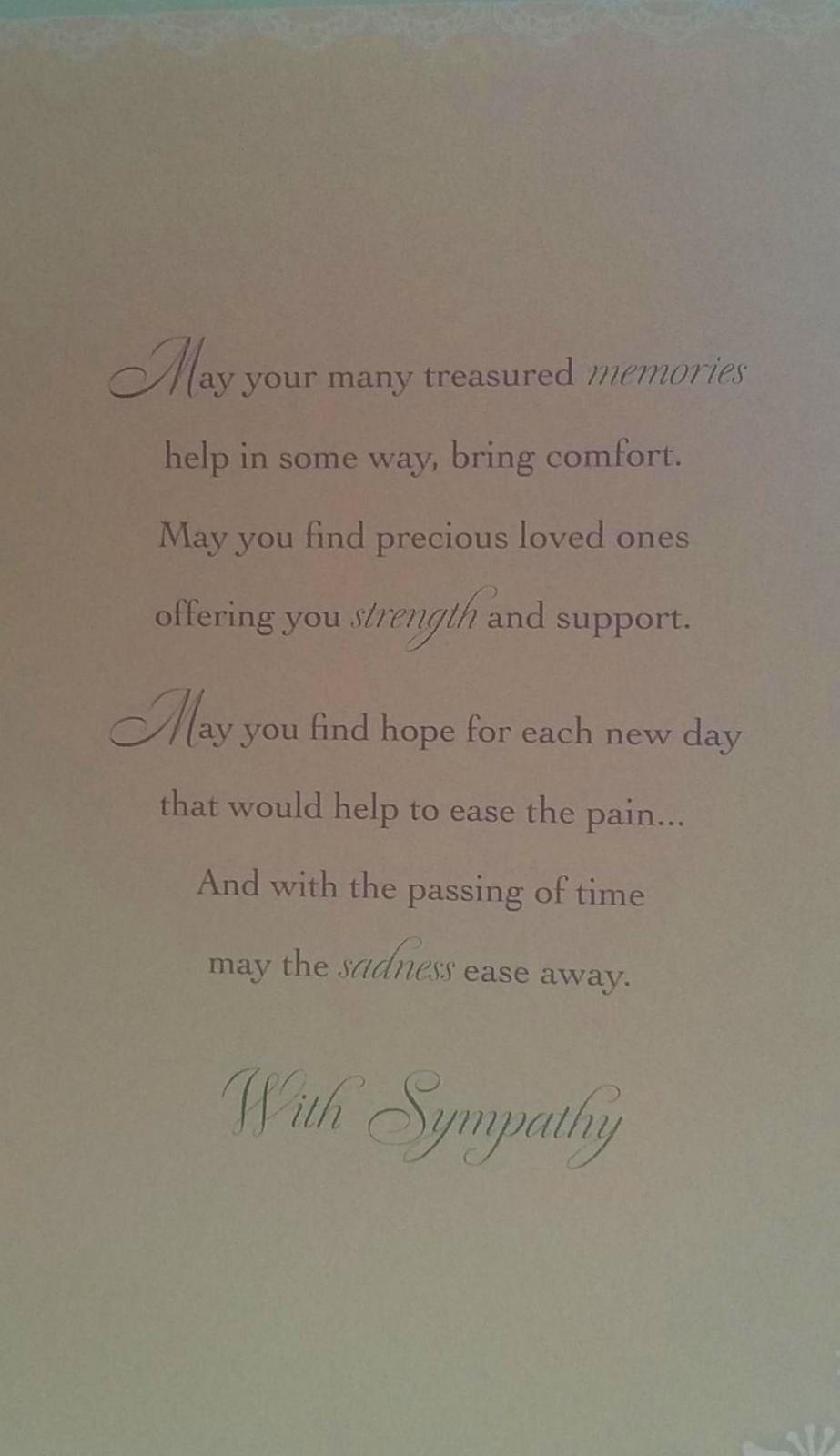 With Sympathy On Your Sad Loss Greeting Card