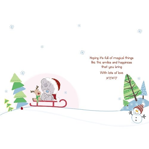 Daughters 1st Christmas Me to You Bear Card