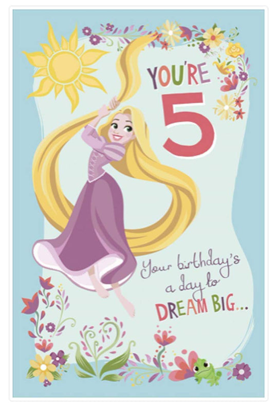 Disney Princess 5th Birthday Pop Up Card For Her