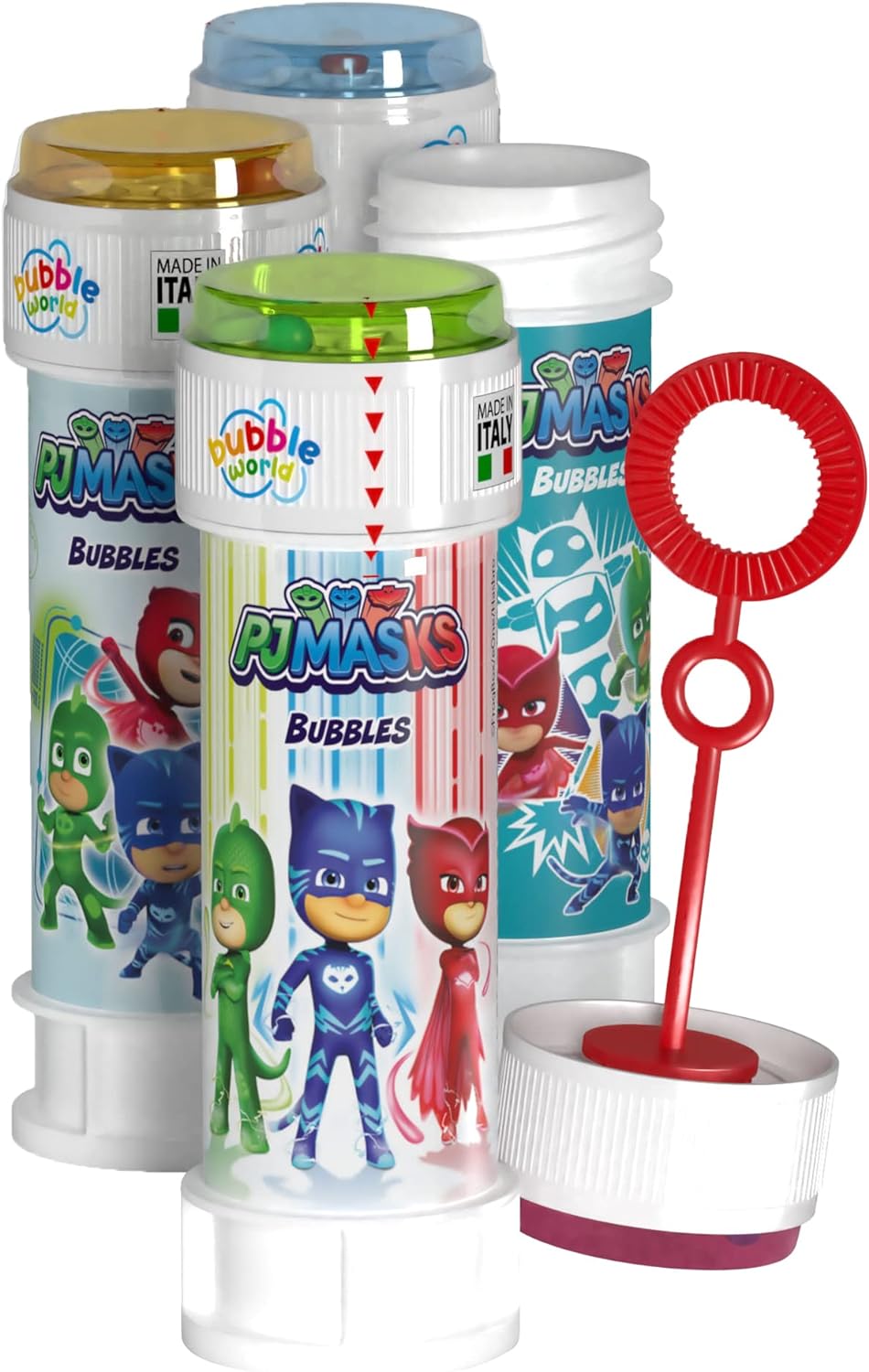 Pack of 12 PJ Masks Bubble Tubs with Wand 60ml