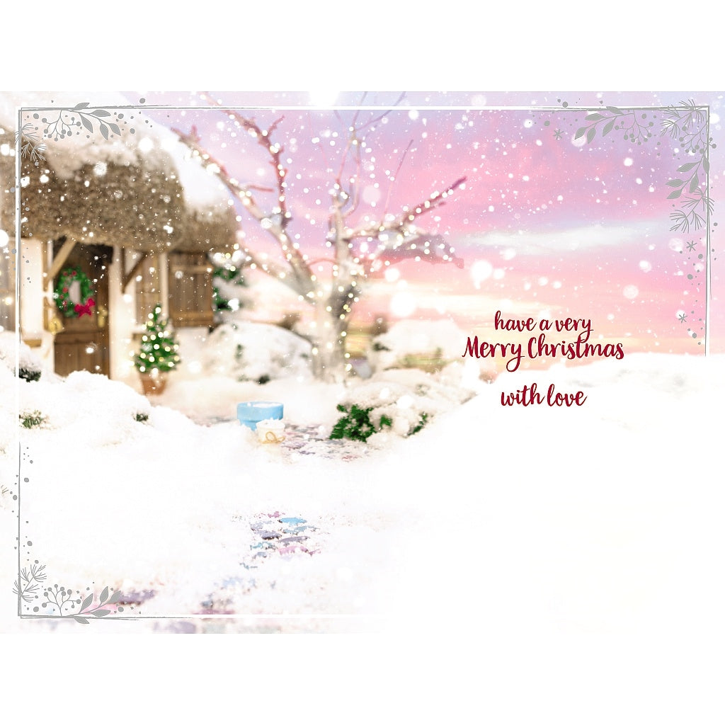 Wonderful Friend Tatty Teddy With Snowflake Design Christmas Card
