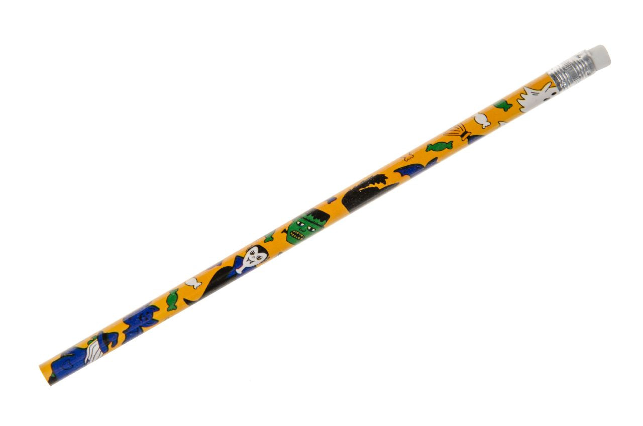 Pack of 12 Halloween Pencils with Eraser