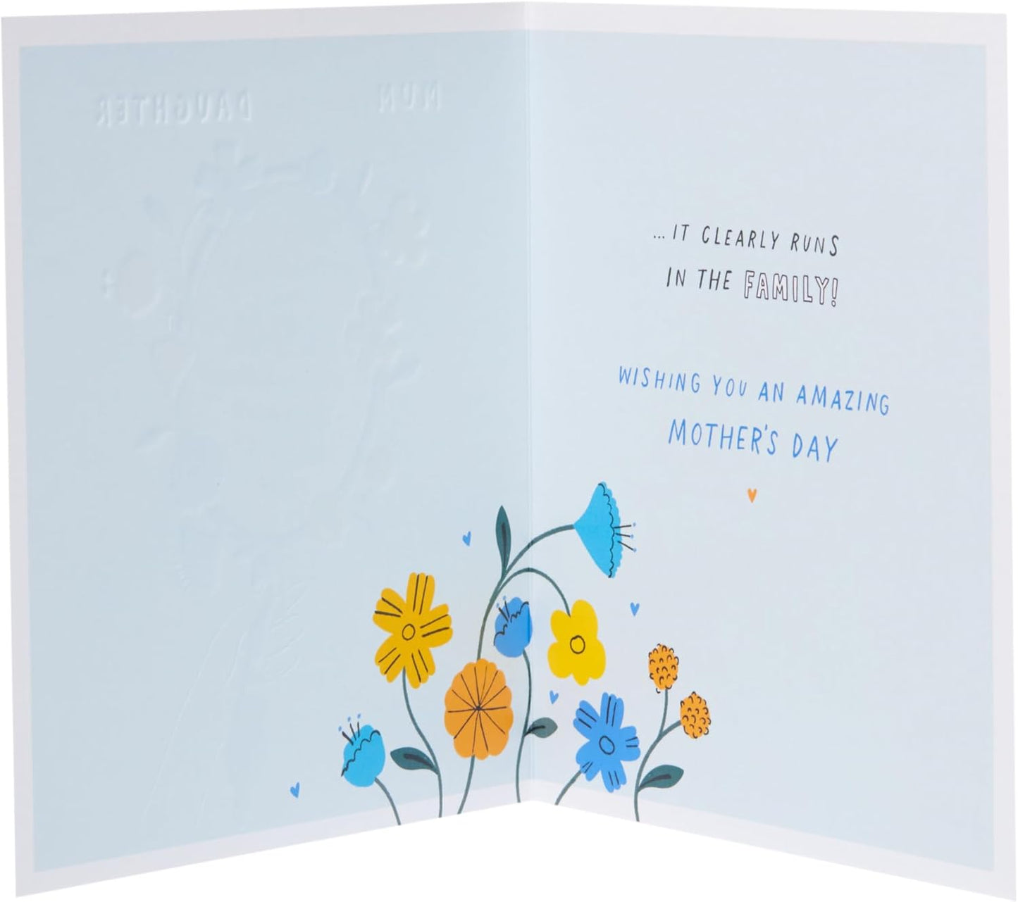 Floral Hand Mirror For Mum From Daughter Mother's Day Card