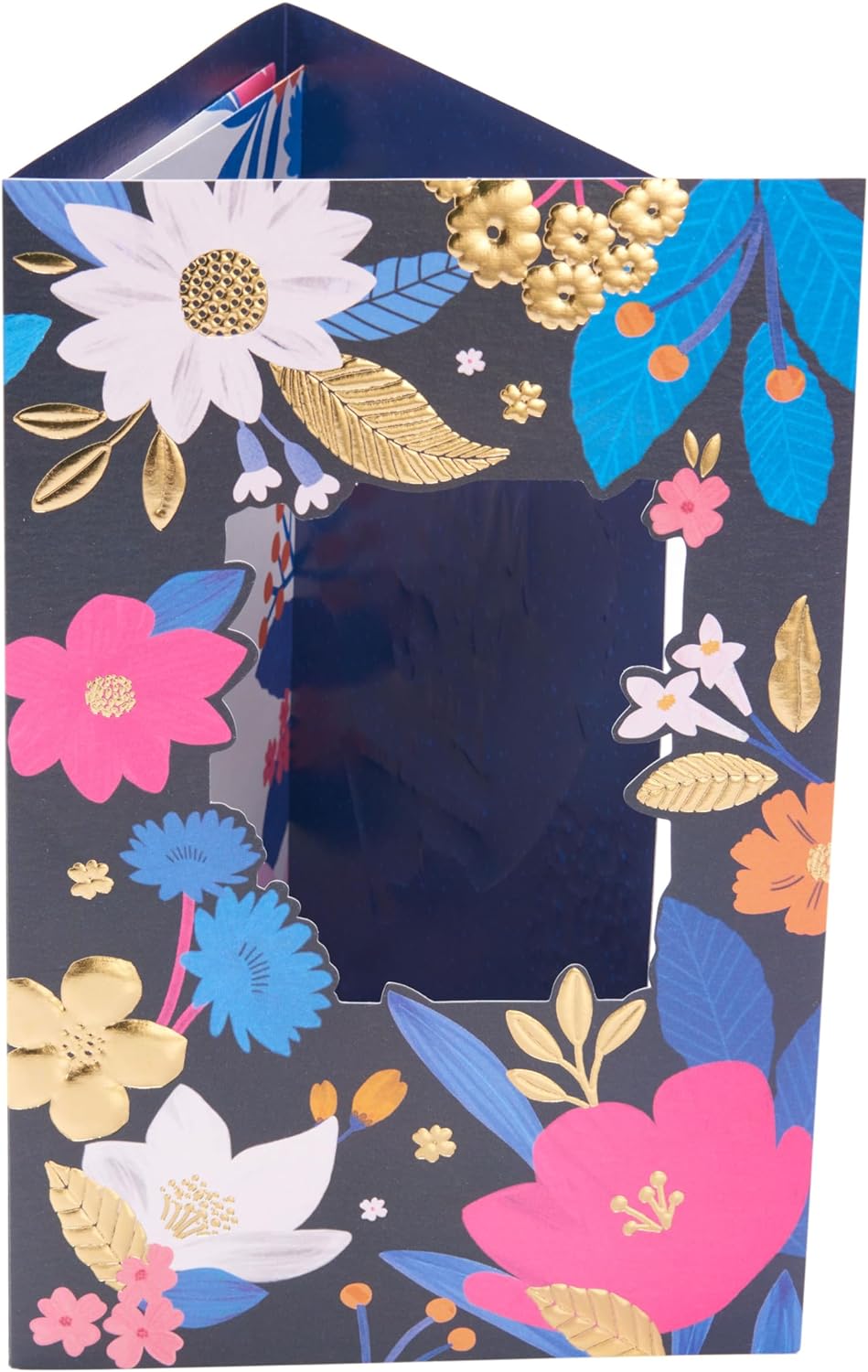 Gold & Floral Design Mother's Day Card