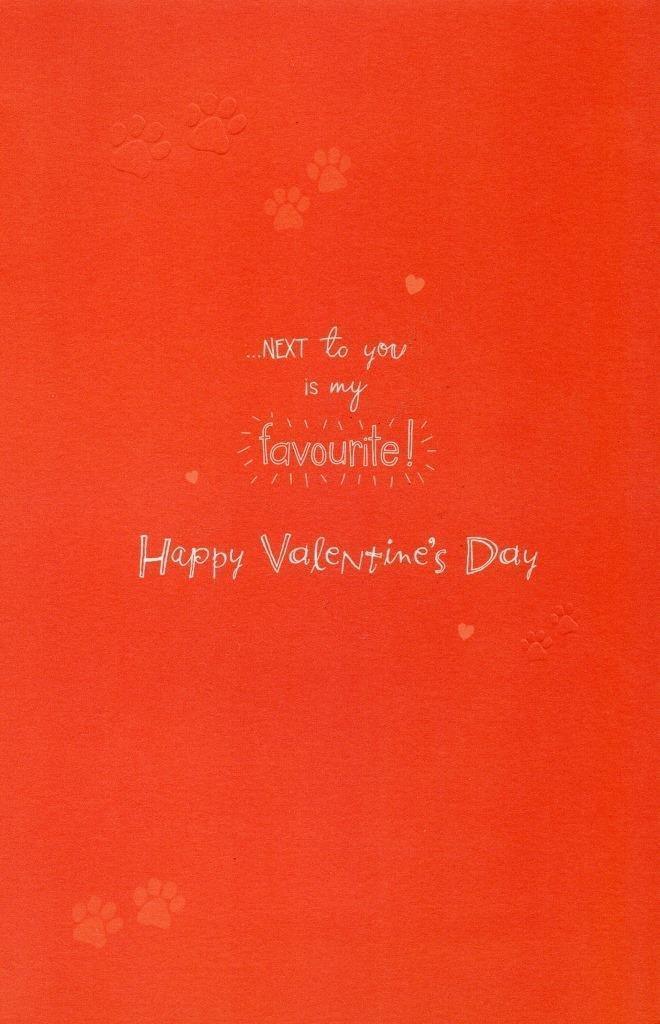 Girlfriend Cute Kitten Talk To The Paw Valentine's Day Greeting Card