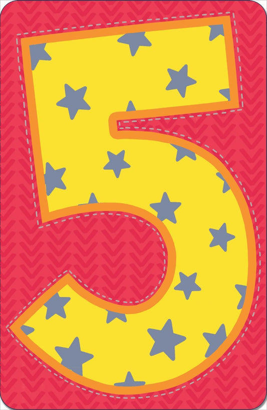 Childrens Happy 5th Birthday Greeting Card Fun Star Age 5 Today Cards
