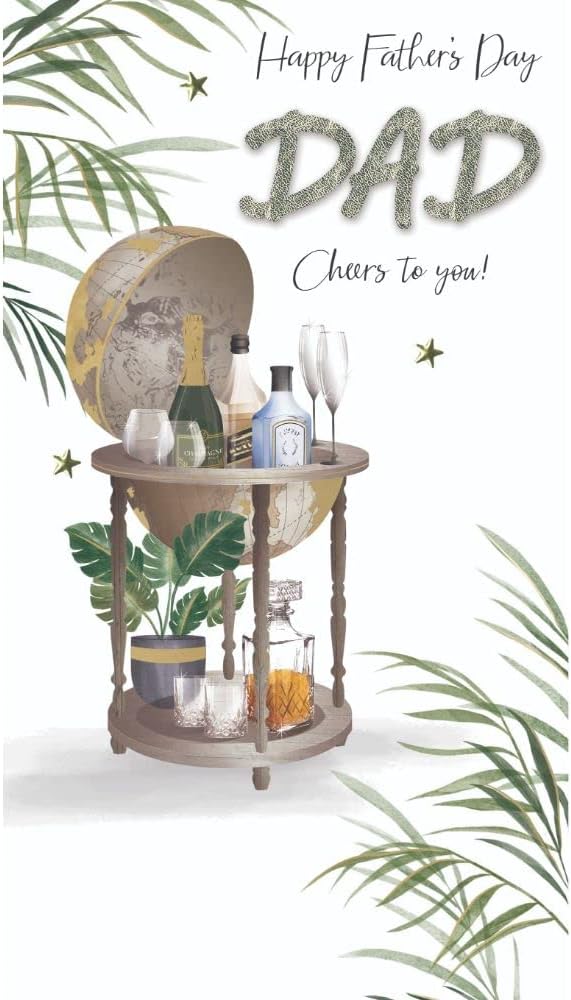 Cheers to You Dad Embellished Hand-finished Father's Day Card