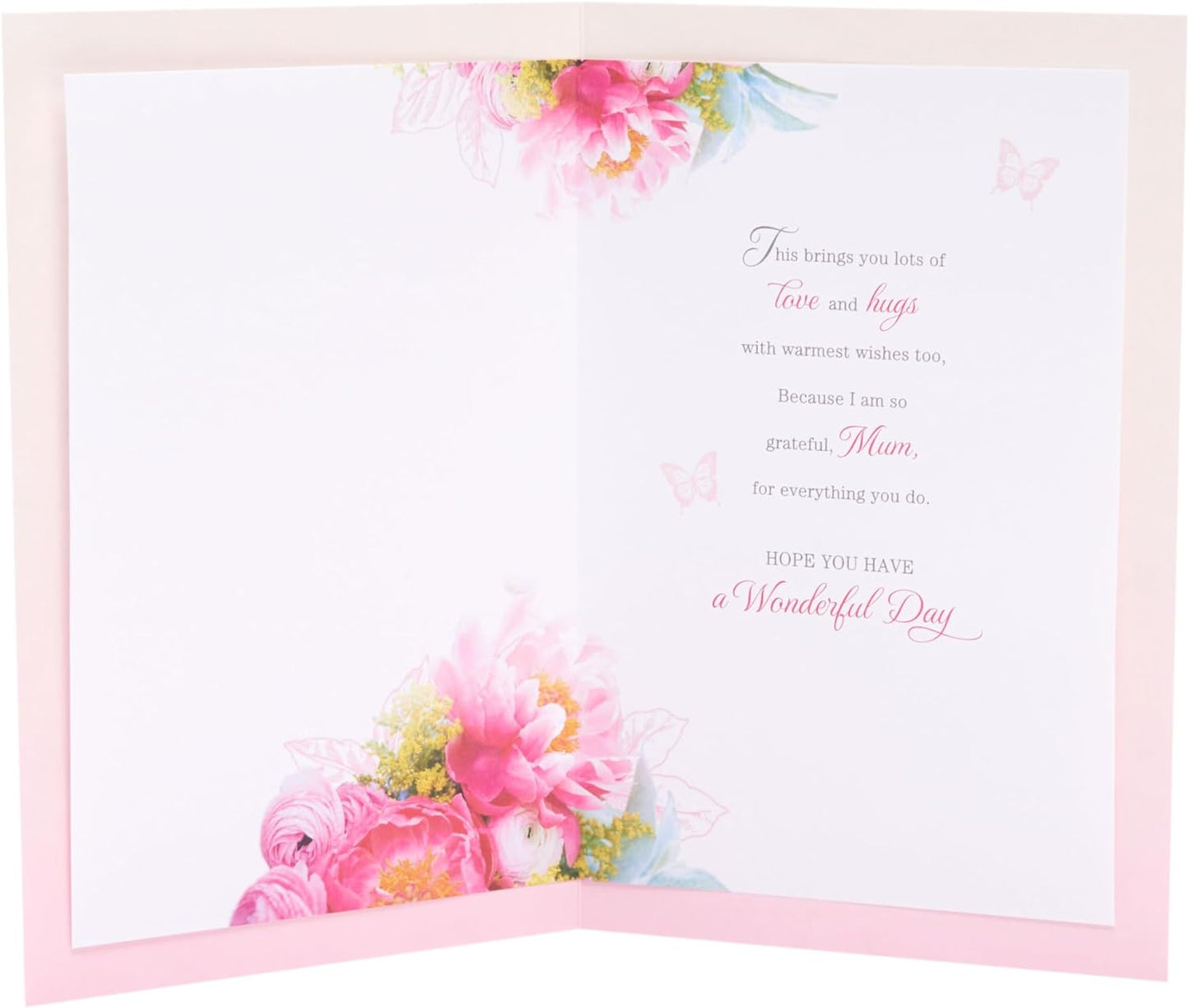 Floral Design Mum Birthday Card Sentimental Words
