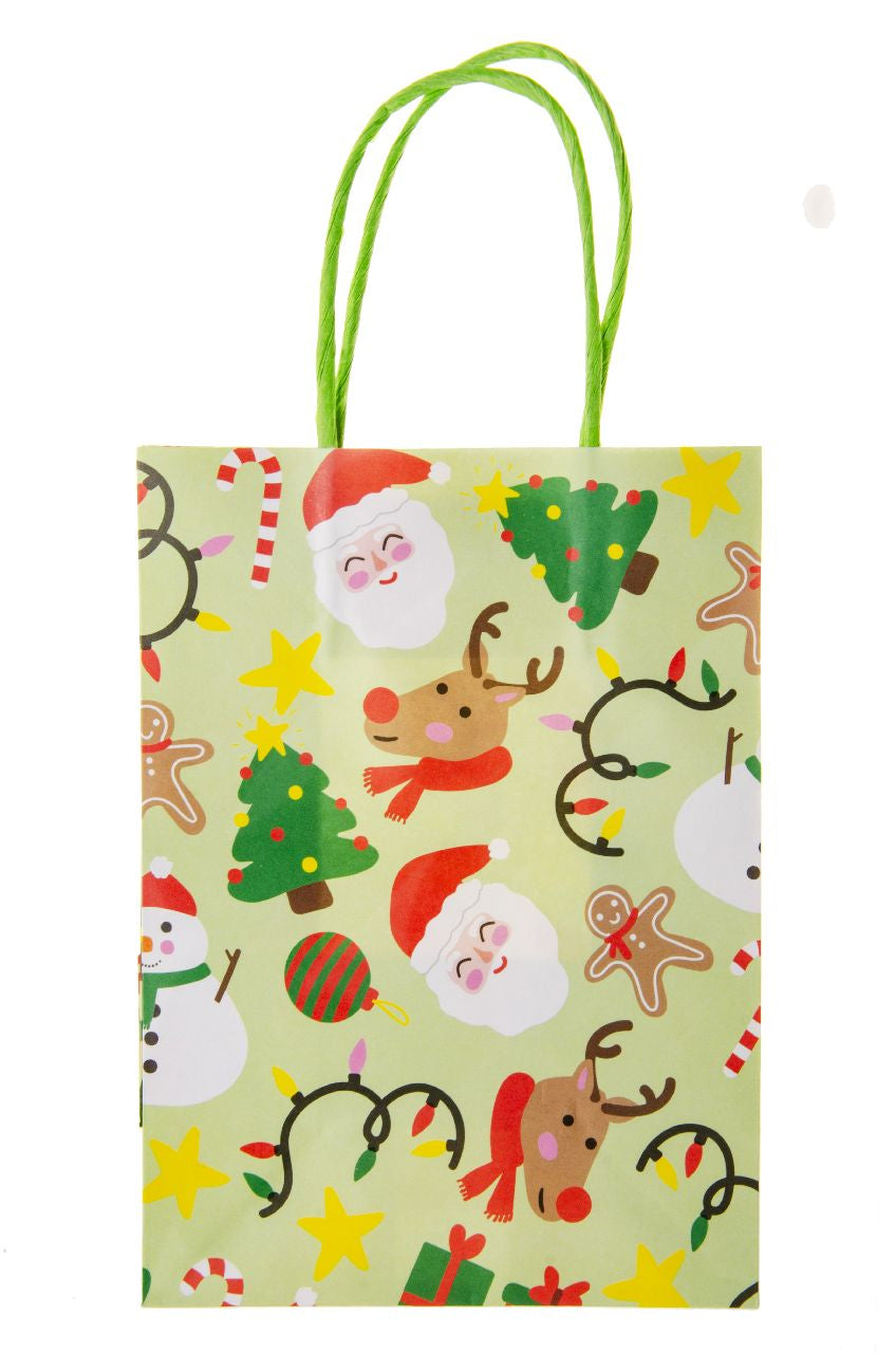 Pack of 12 Christmas Paper Gift Bags