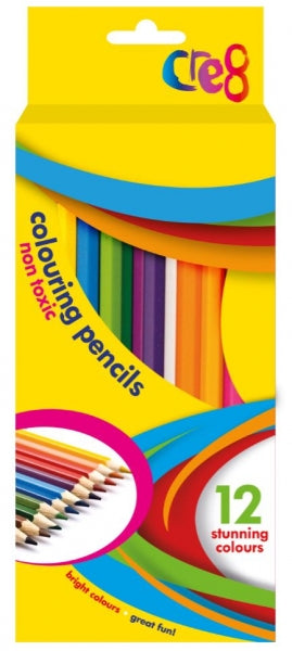 Pack of 12 Full Size Colouring Pencils