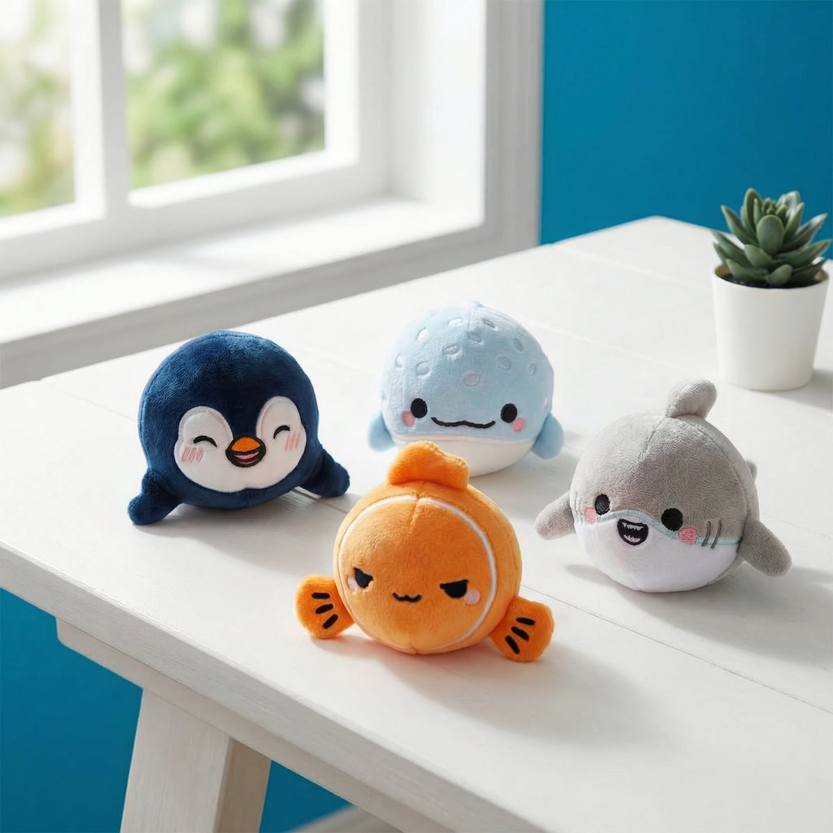 Pack of 12 Plush Sealife Bouncers - Party Favours Stocking Fillers