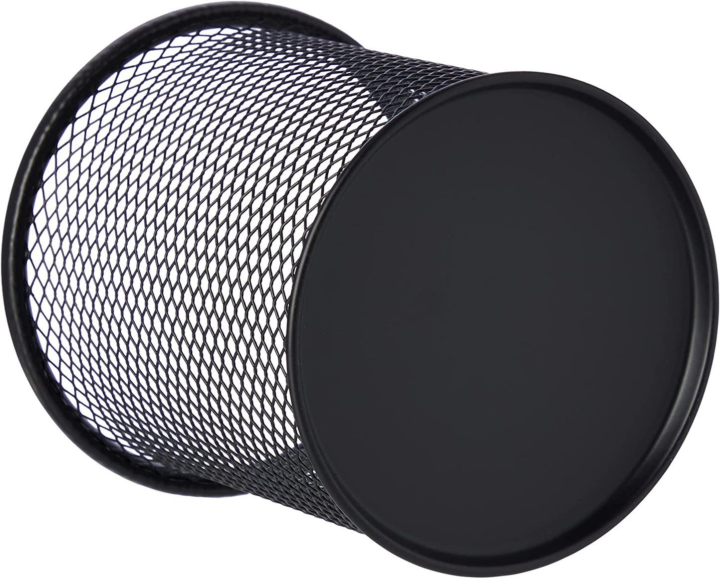 Pack of 2 Q-Connect Mesh Desk Pen Pot Black 9 x 10cm