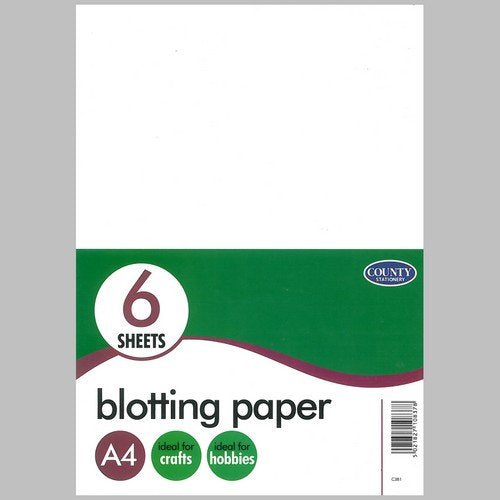 County A4 Blotting Paper 6 Sheets