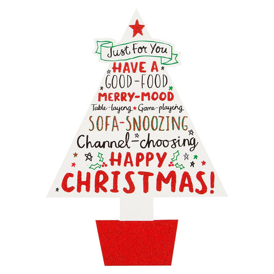 Christmas Card 'Good Food Merry Mood' 