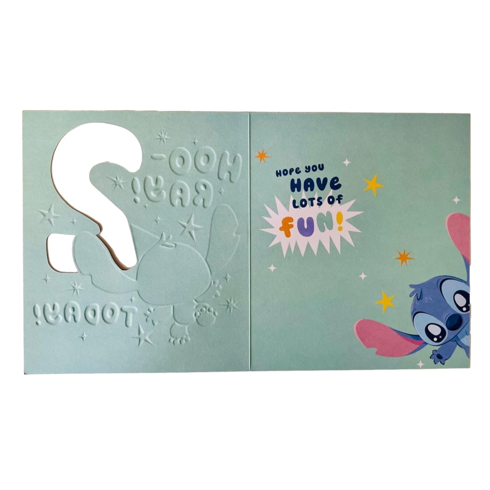 Unique Stitch Design for Girls 2nd Birthday Card