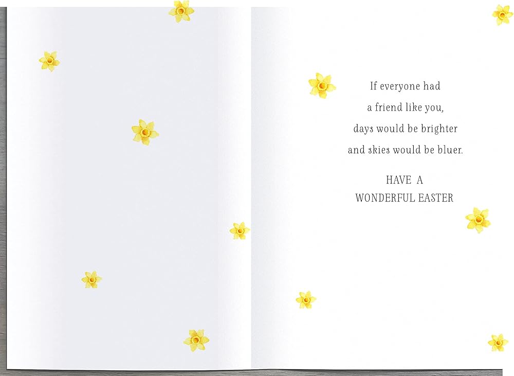 Floral Egg Wrapped Design Special Friend Easter Card