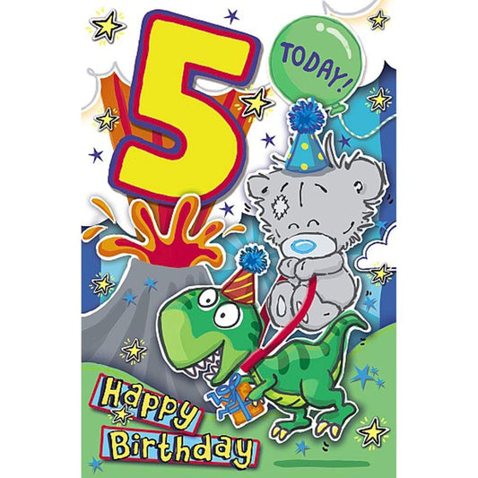 Me To You Bear My Dinky 5 Today 5th Birthday Card