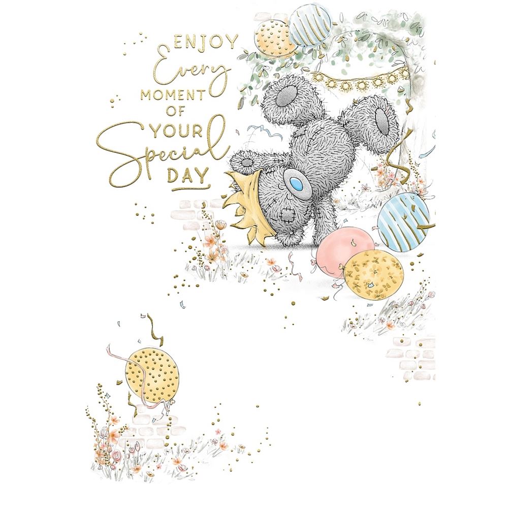 Bear Doing Cartwheel Special Day Birthday Card