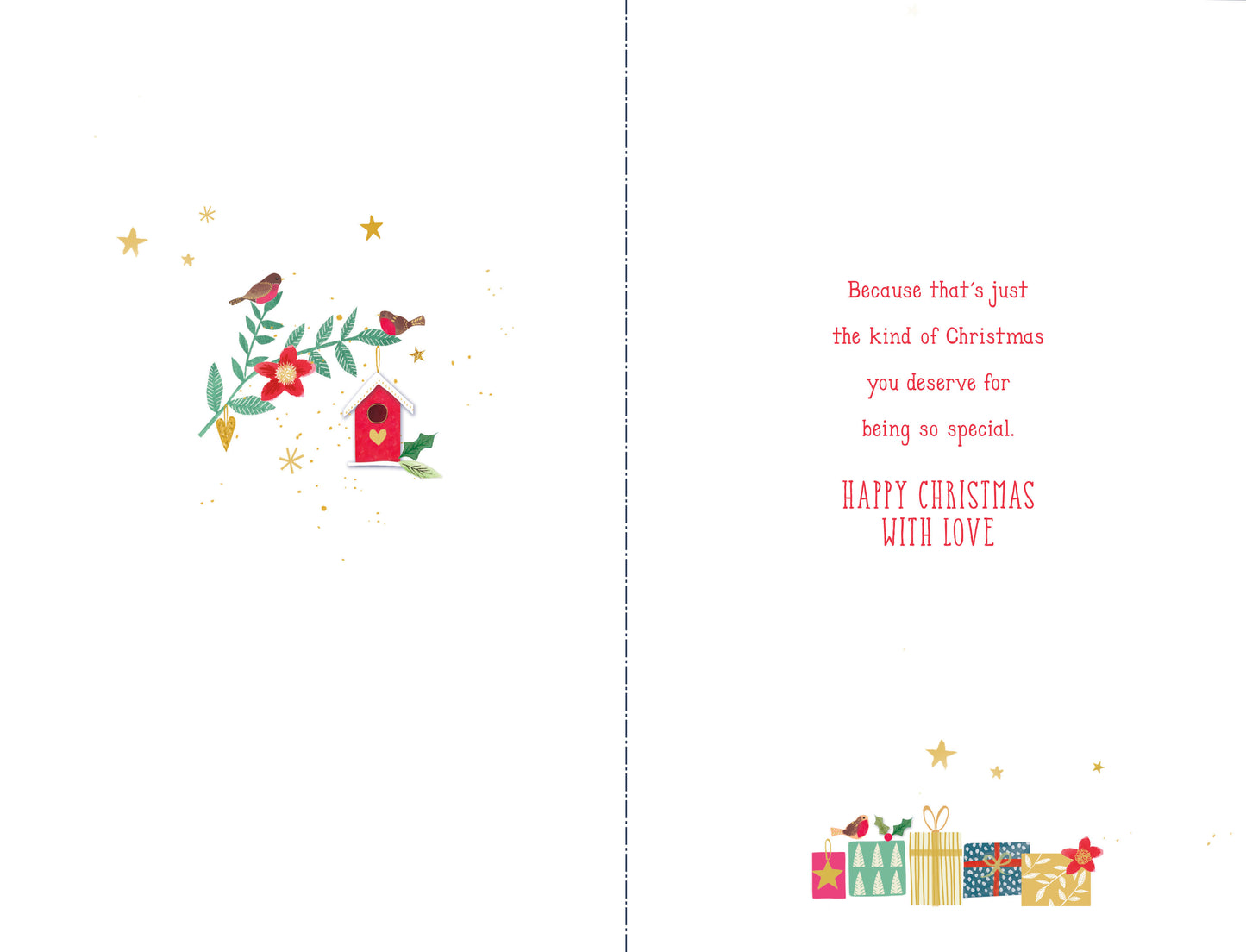 Couple Snowman Christmas Card For Niece and Her Husband