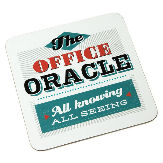 Back Chat Backchat 'The Office Oracle' Coaster 