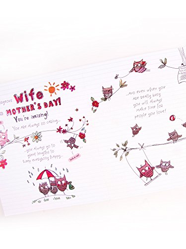 Gorgeous Wife On Mothers Day, Mother's Day Greetings Card