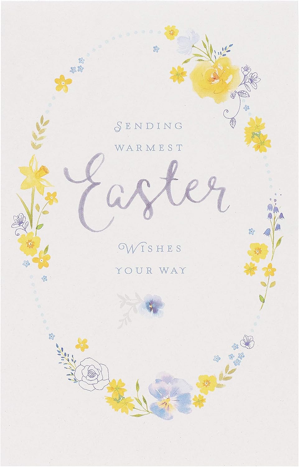 Traditional Floral Design Pack of 5 Easter Cards