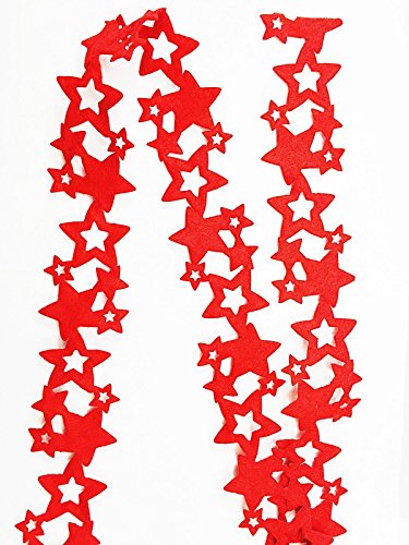 Red Christmas Stars Seasonal Table Runner