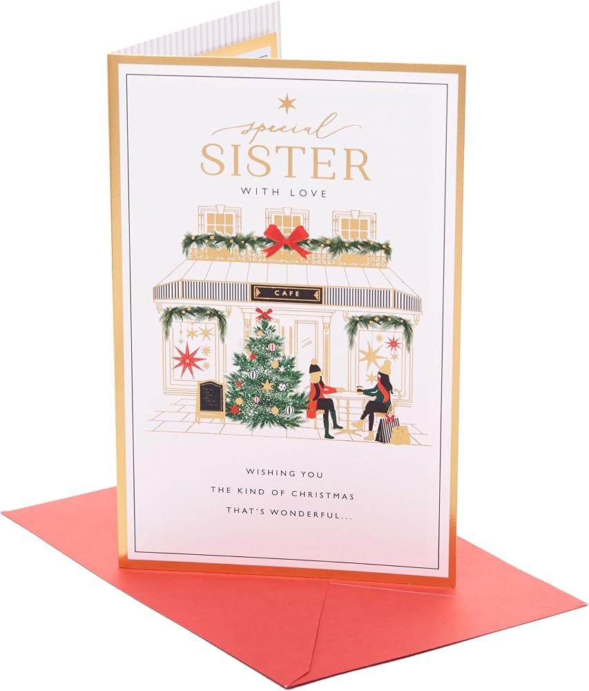 Cafe Design Sister Christmas Card