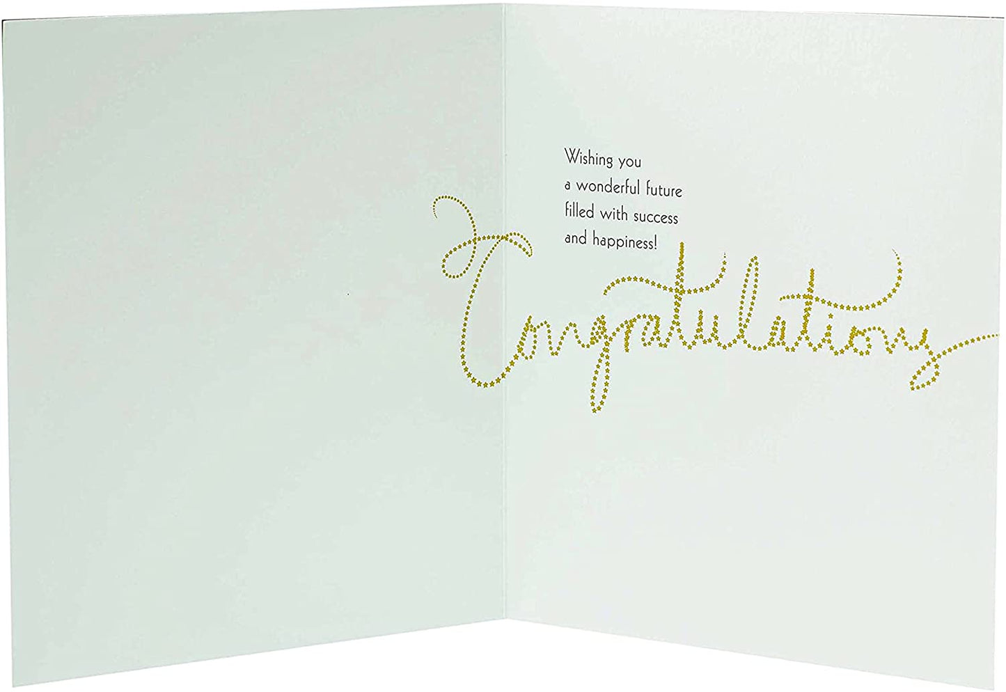 Contemporary Graduation Congratulations Card with Elegant Foil and Embossed Finish