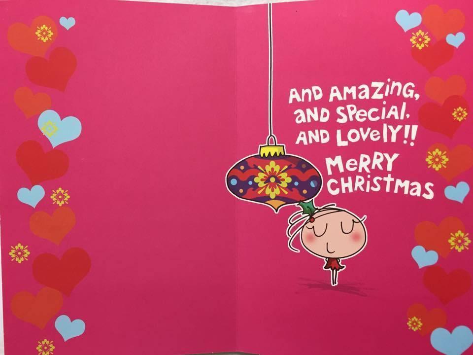 Super Girlfriend at Christmas Card Funny