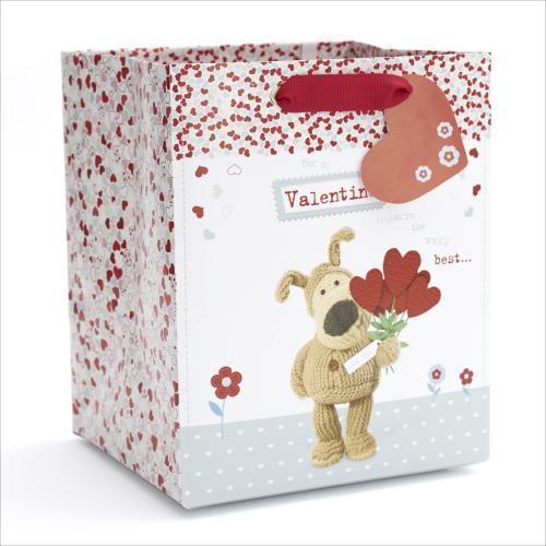 Boofle With Flowers Valentine's Day Medium Size Gift Bag