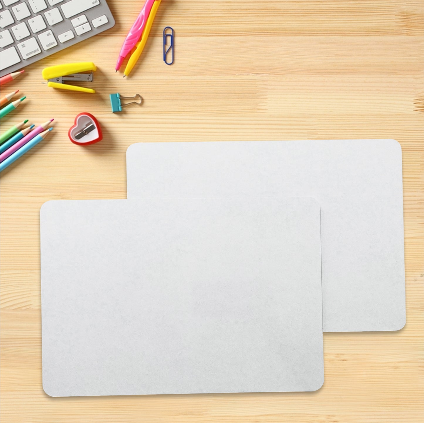 Pack of 30 Rigid MDF Plain A4 Whiteboards