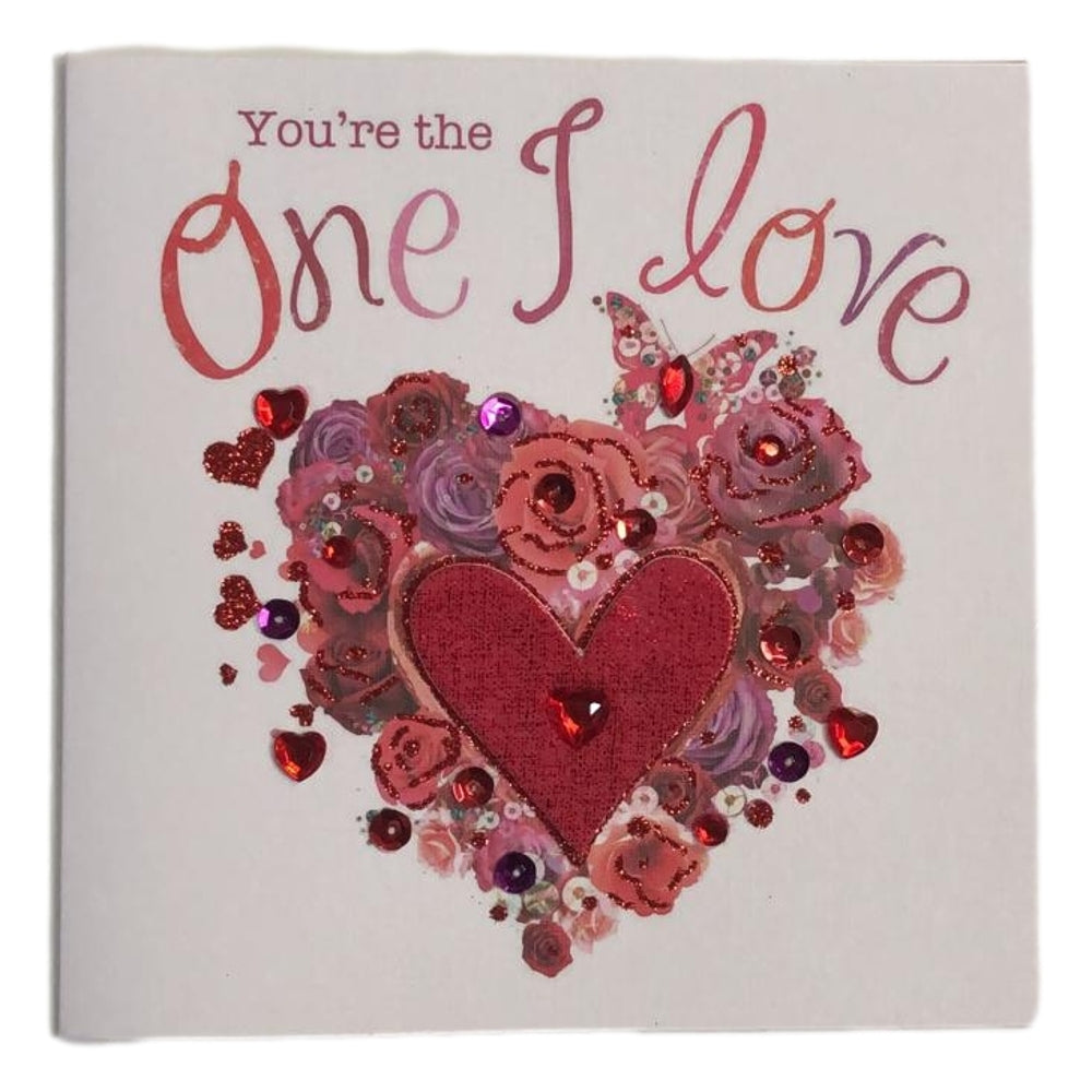 You're The One I Love Luxury Valentine's Day Card