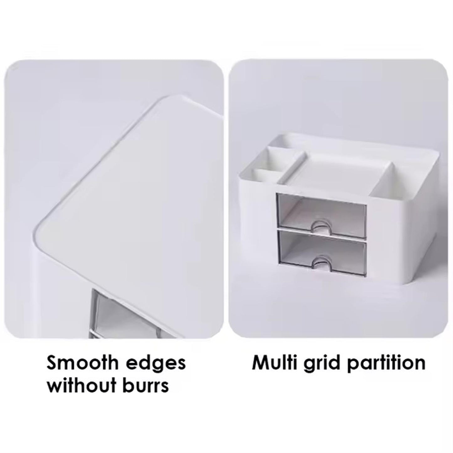 Desk Organizer Plastic Storage Box 14 x 10 x 19.5cm