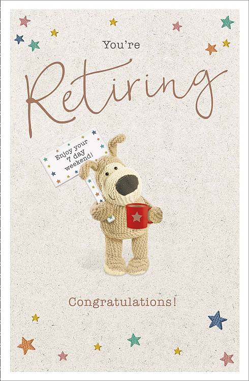 Boofle 7 Day Weekend Retirement Congratulations Card