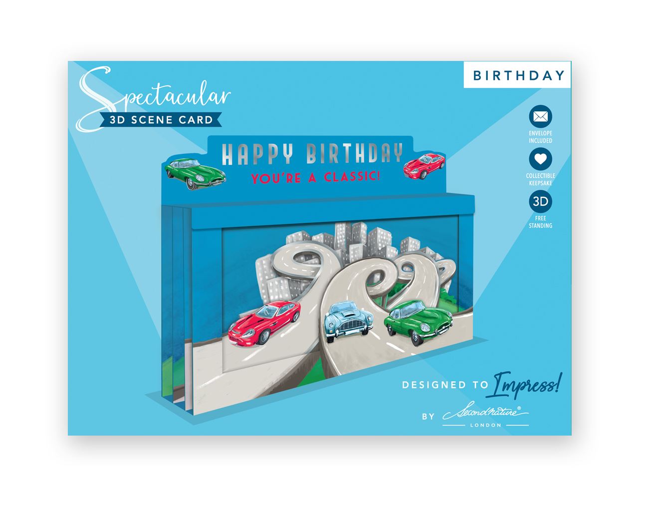 Cars Design Pop-Up Birthday Card