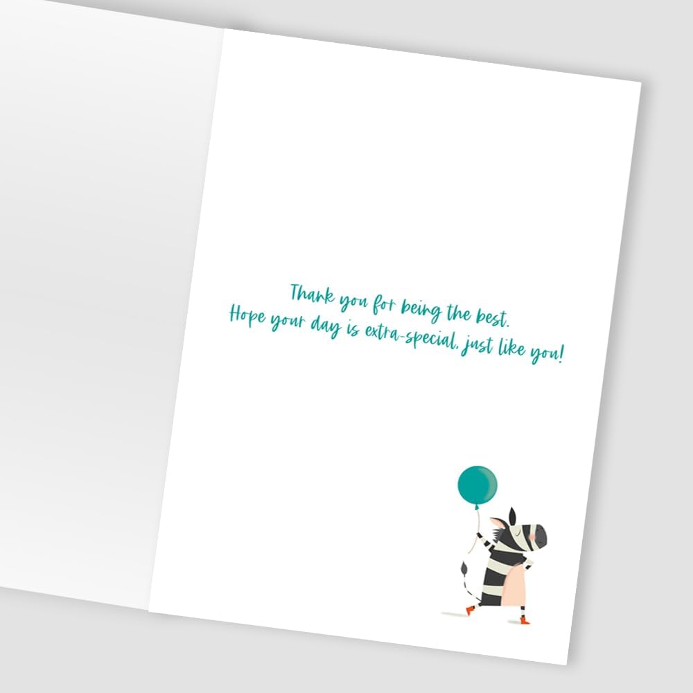 Zany Zebra Fun! Contemporary Daddy Birthday Card