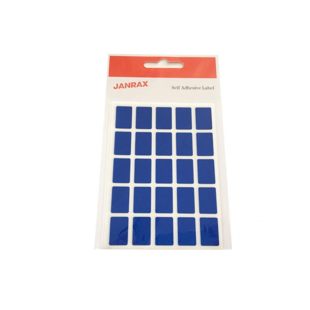 Pack of 625 Blue 12x18mm Rectangular Labels - Adhesive Stickers