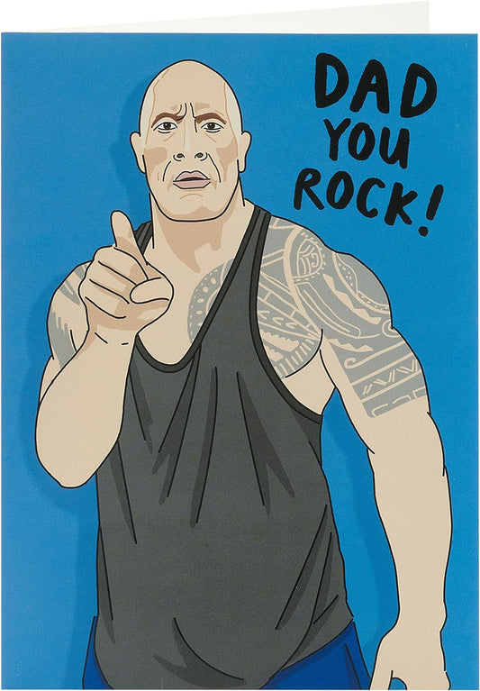 The Rock Design Father's Day Card