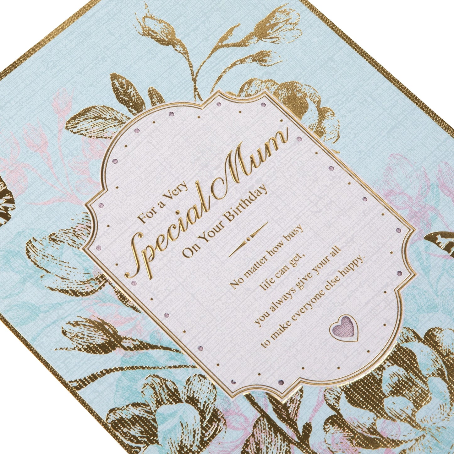 Intricate Traditional Floral Design Mum Birthday Card