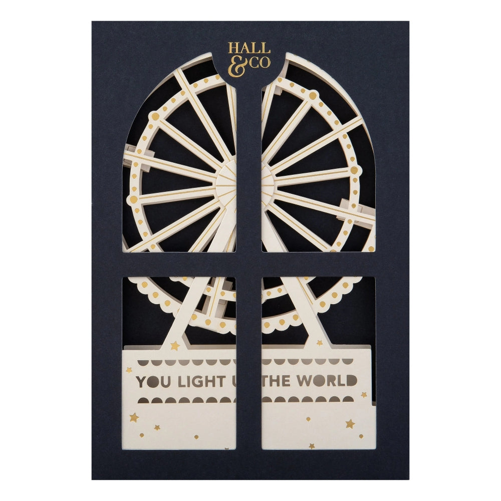 Premium 3D Ferris Wheel Greeting Card Paper Fables