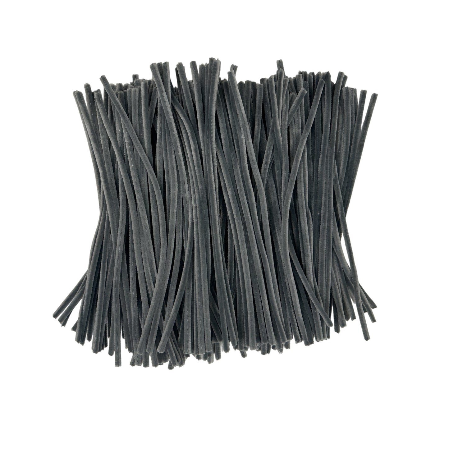Pack of 500 Grey Coloured Pipe Cleaners 30cm x 6mm Craft Chenille Stems