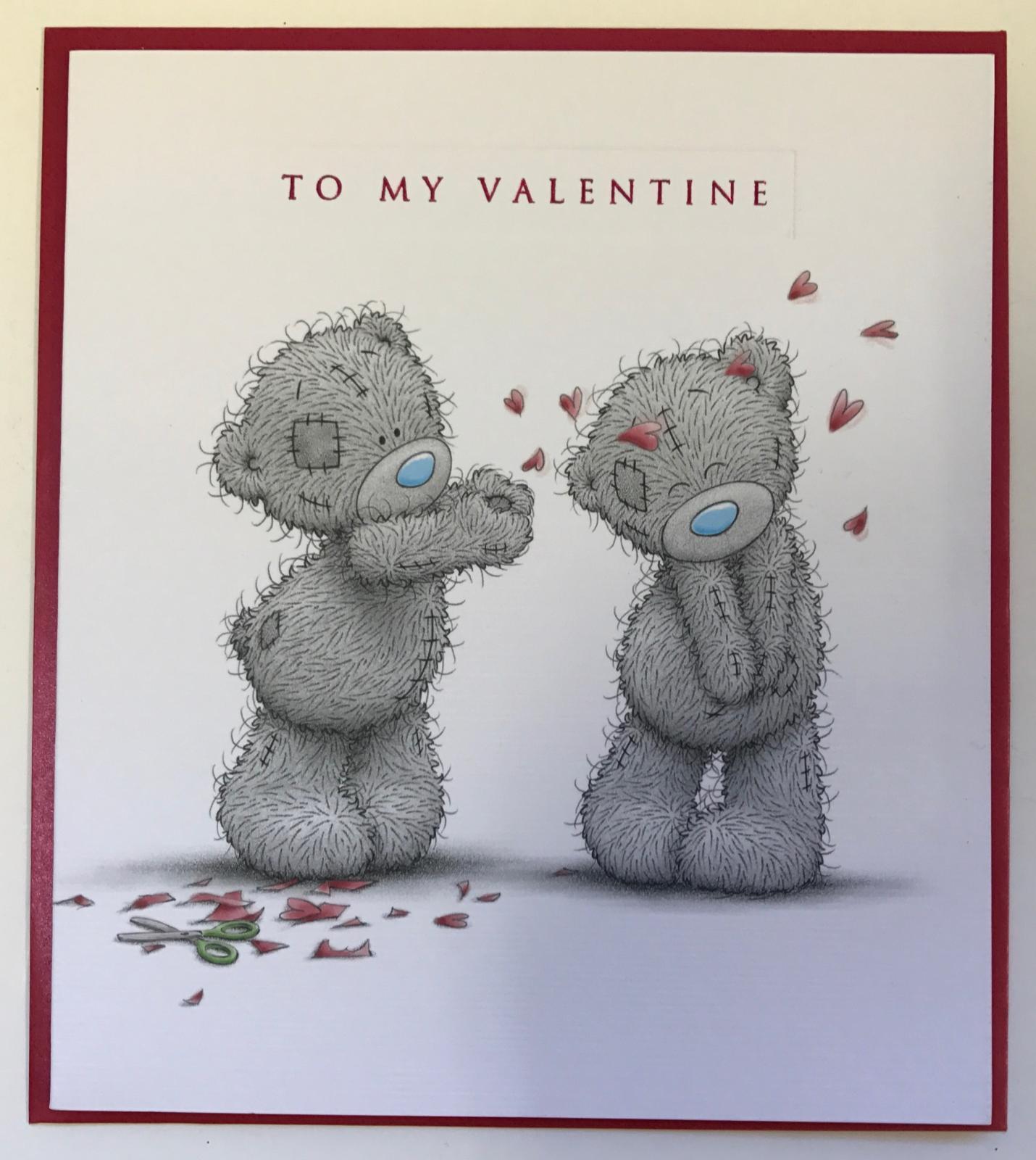 To My Valentine Adorable New Me to You Bear Valentine's Day Love Card