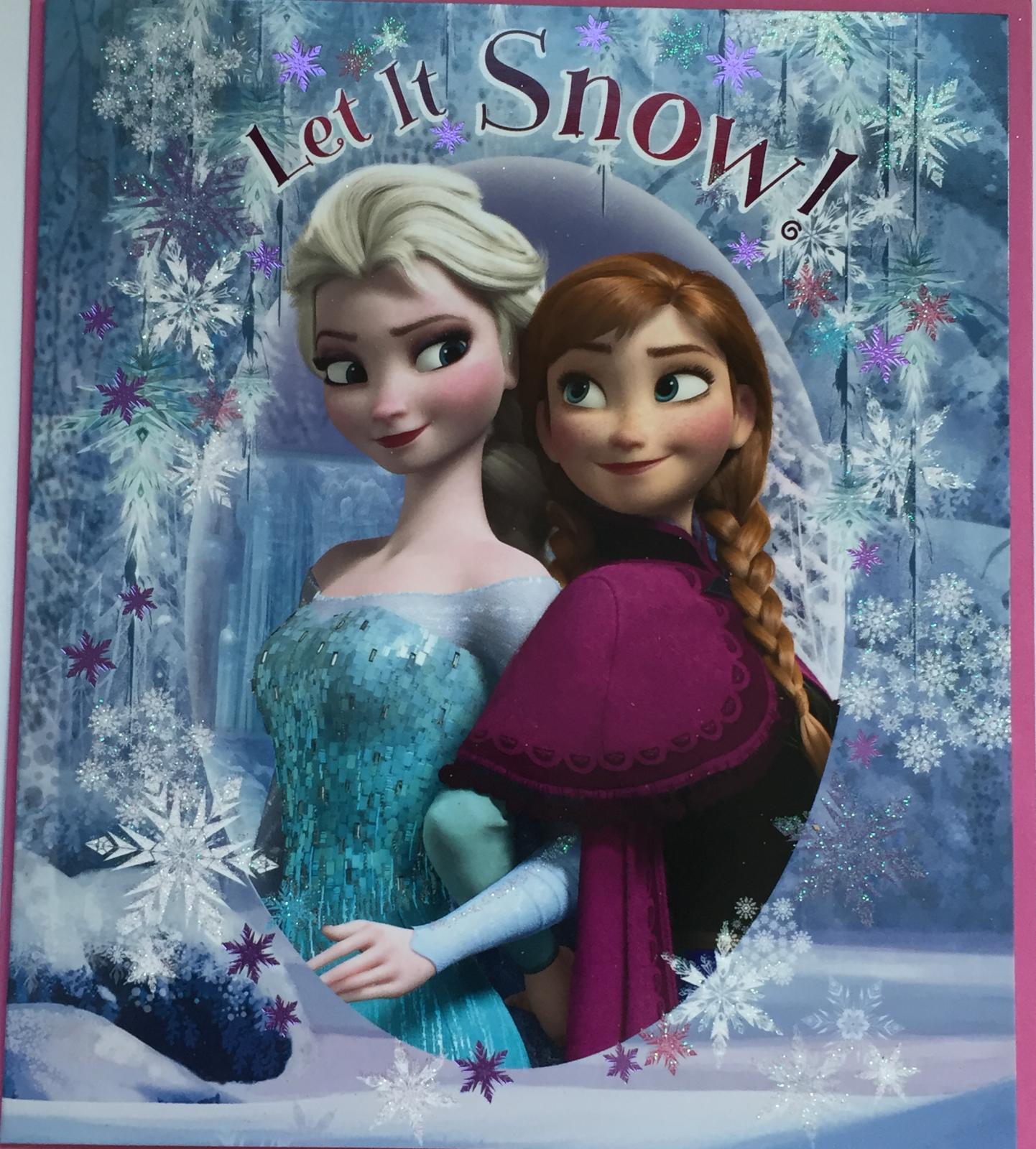 Let it Snow! Disney Christmas Greeting Card
