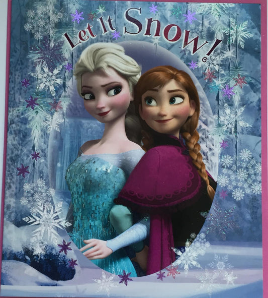 Let it Snow! Disney Christmas Greeting Card 