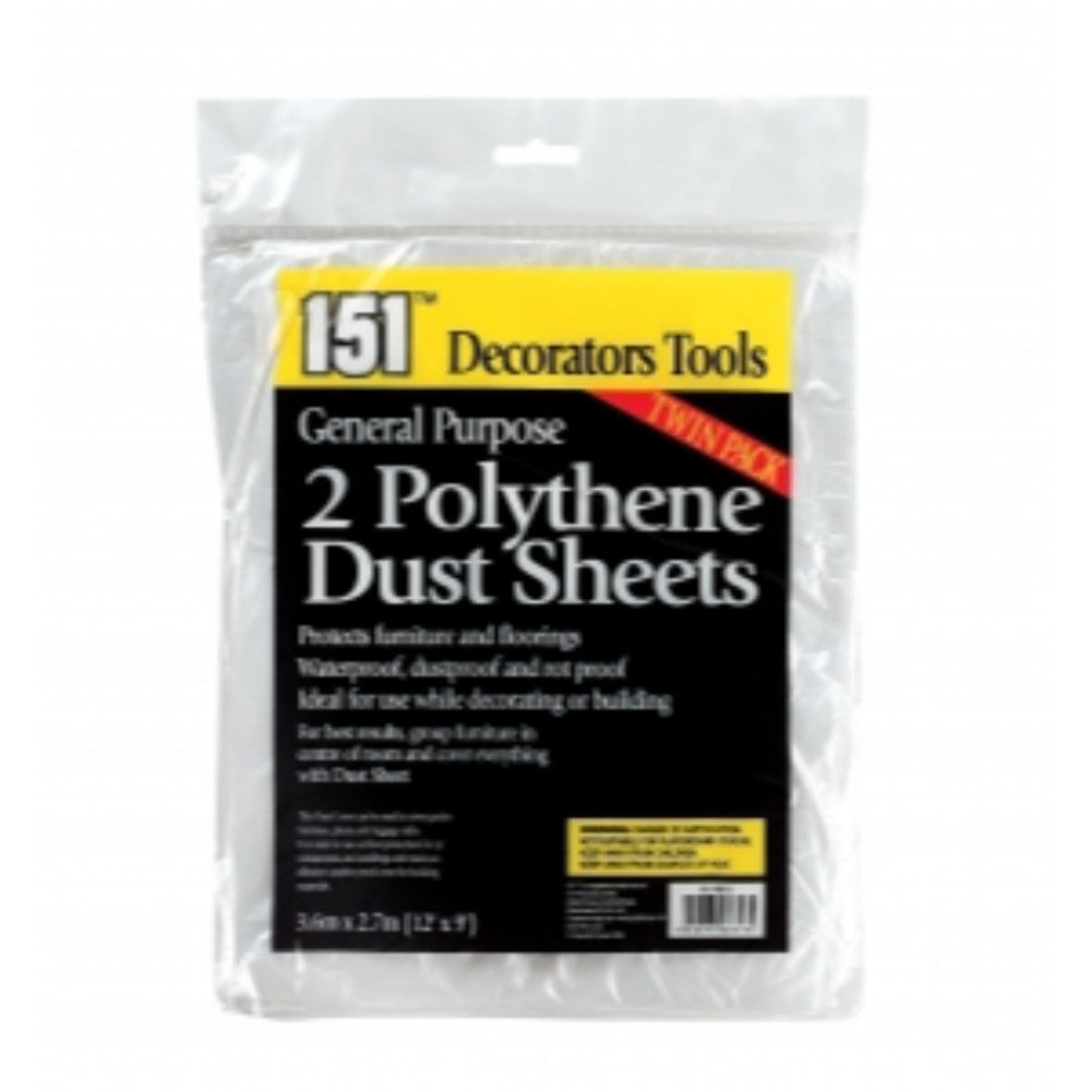 General Purpose 2 Polythene Dust Sheets, tool