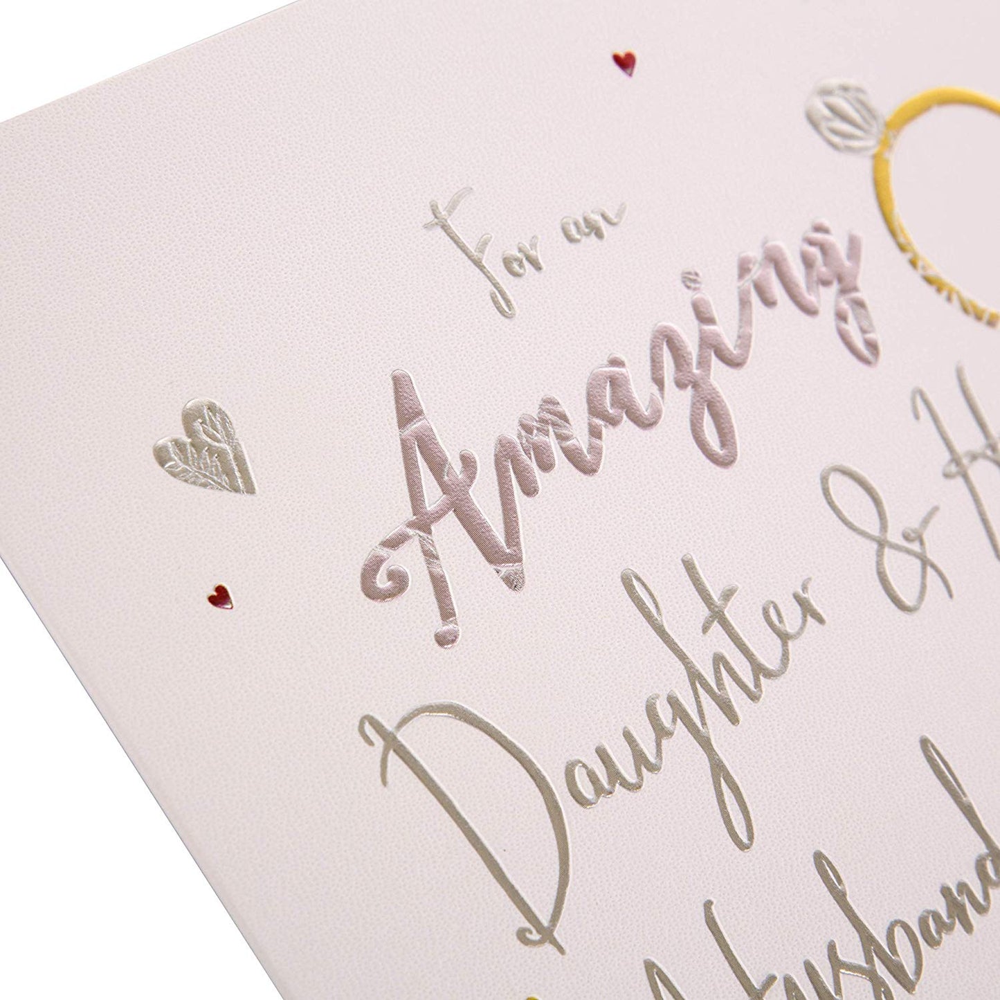Daughter and Future Husband Engagement Card 'Congratulations'
