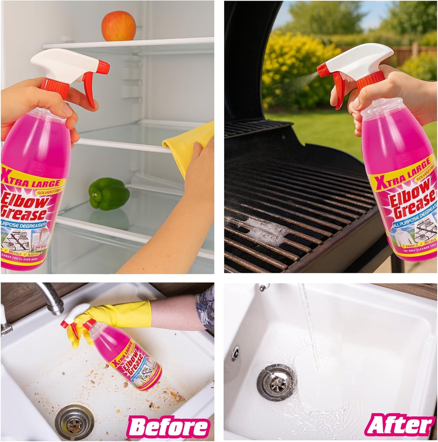 Elbow Grease Pink All Purpose Degreaser Spray 1l