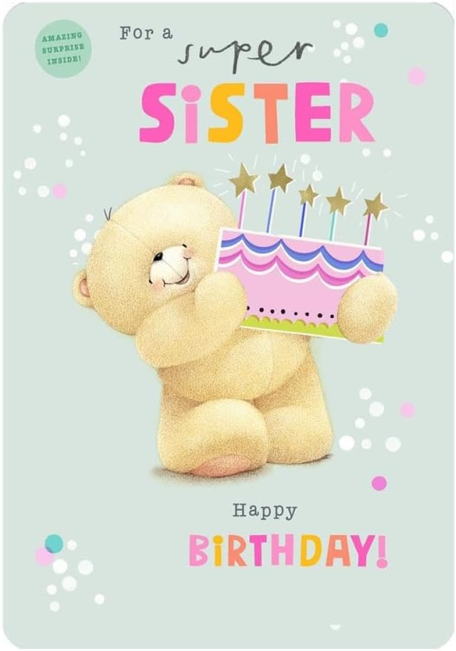 Super Sister Forever Friends Birthday Card
