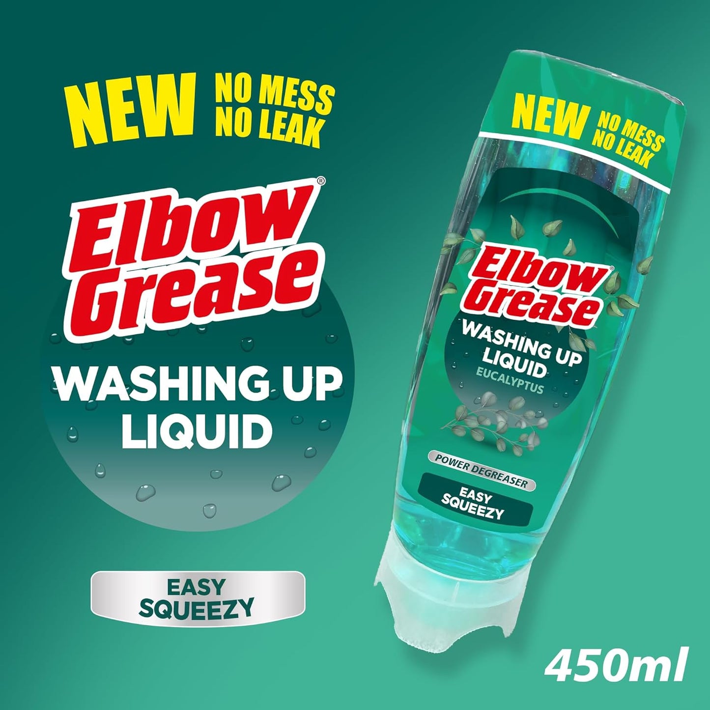 Elbow Grease Stand Up Eucalyptus Washing Up Liquid 450ml